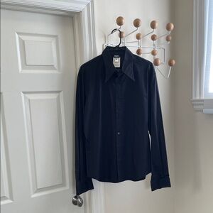 Dolce & Gabbana D&G - Formal Preppy Old Money Button Down Shirt - Black - L